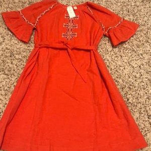 GAP Girls Tangerine Orange A Line Dress Size XL